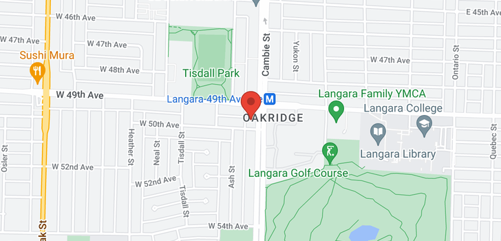 map of 6561 CAMBIE STREET